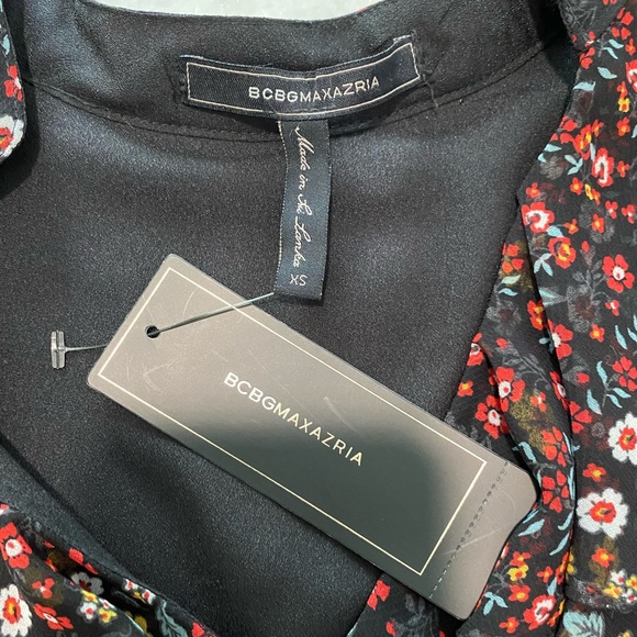 NWT BCBG Max Azria Floral Dress XS - Picture 5 of 5